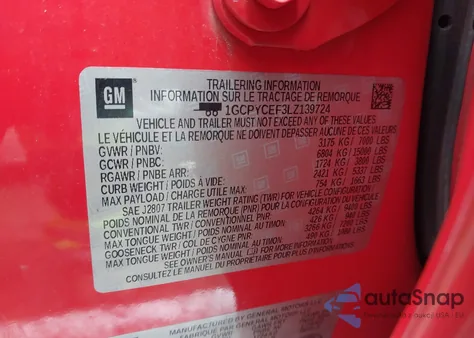 2020 Chevrolet Silverado 1500 Custom Trail Boss from USA, damaged, VIN 1GCPYCEF3LZ139724